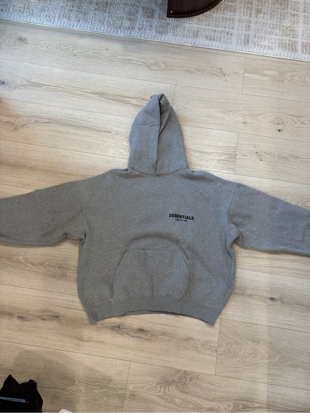 Essentials Men’s Grey Crewneck Hoodie